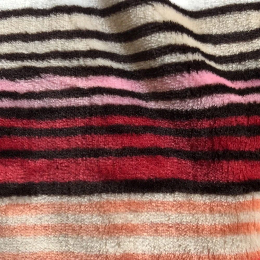 Wrangler Multicolor Striped Blanket - Red, Orange, and White